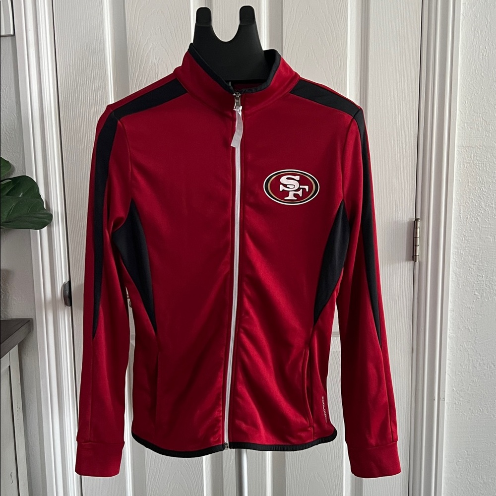 49’s Majestic fan Fashion shirt/light zip up Size M